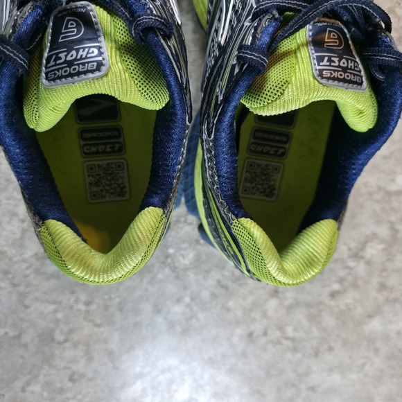 Brooks Ghost 6 Running Sneakers Shoes Green Lace Up Mens 7 / Womens 8.5 - Picture 8 of 9